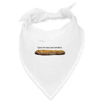 Brot - Bandana - Weiß - Vorne