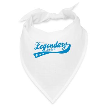 legendary ... wait for it ... retro - Bandana - Weiß - Vorne