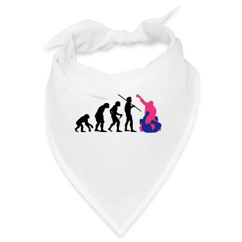 Evolution des Mannes - MMA - Bandana - Weiß - Vorne