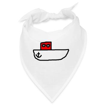 Motorboot - Bandana - Weiß - Vorne