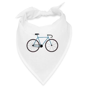 Fixie in Blau für den Triathlon - Bandana - Weiß - Vorne