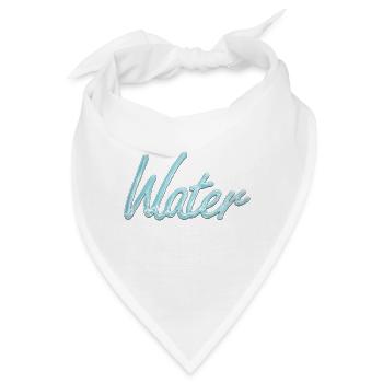 Wasser - Bandana - Weiß - Vorne