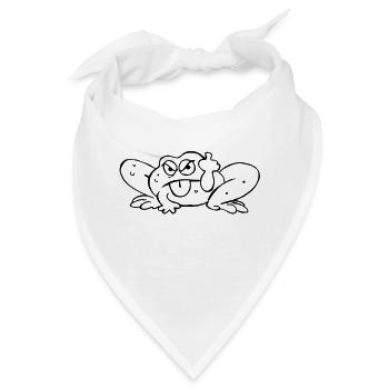 Crapeaud zieht die Zunge - Bandana - Weiß - Vorne