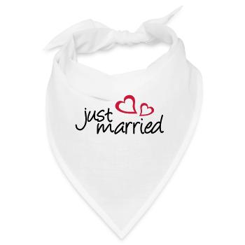 zwei herzen - Bandana - Weiß - Vorne