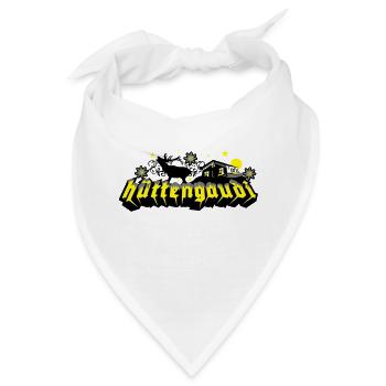 Apres Ski Spruch Hüttengaudi - Bandana - Weiß - Vorne