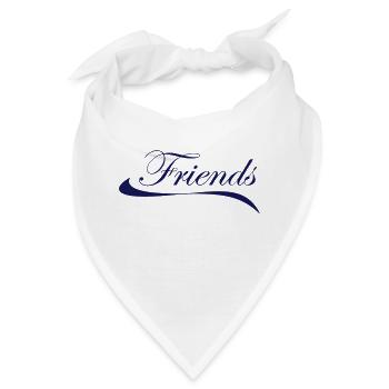 Freunde - Bandana - Weiß - Vorne