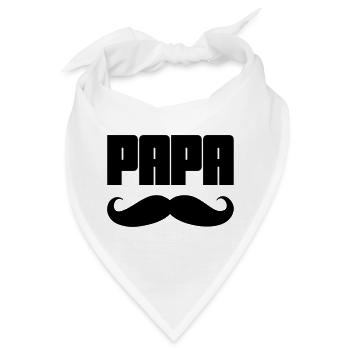Papa - Bandana - Weiß - Vorne