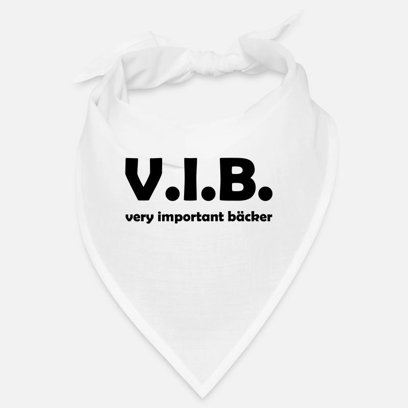 bäcker Hobbybäcker Bäckerei lustiger VIB Spruch - Bandana - Weiß