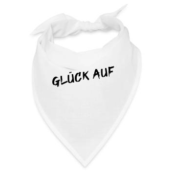 Glück auf - Bandana - Weiß - Vorne