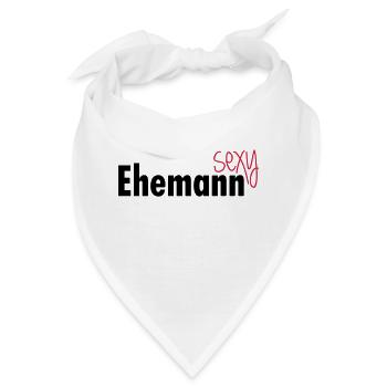 Sexy Ehemann - Bandana - Weiß - Vorne