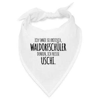 wortwitz waldorf humor - Bandana - Weiß - Vorne