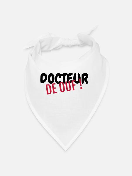 docteur / médecin / hôpital / médecine - Bandana - blanc