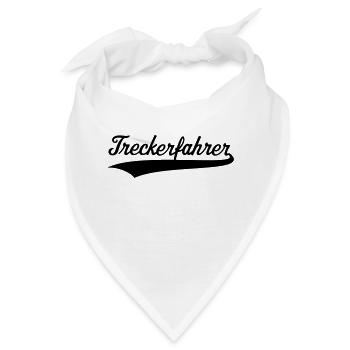 Treckerfahrer (Trecker, Traktor Fahren / Treckern) - Bandana - Weiß - Vorne