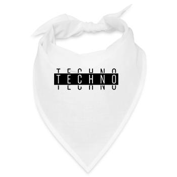 TECHNO TECHNO TECHNO - Bandana - Weiß - Vorne