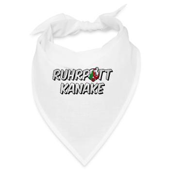 Ruhrpott Kanake NRW - Bandana - Weiß - Vorne