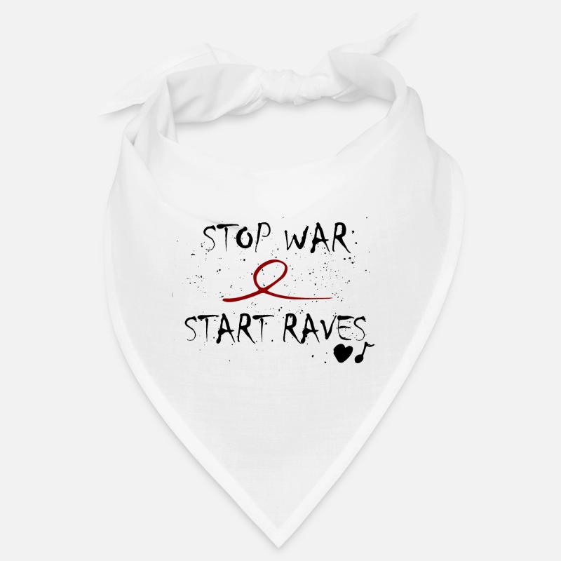 Stop War Start Raves Idee Spruch Geschenk lover Bandana