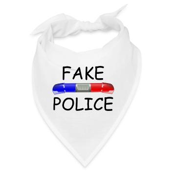 Fake Police - Bandana - Weiß - Vorne