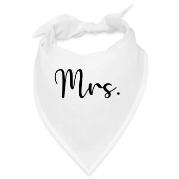 Mrs. - Bandana - Weiß - Vorne