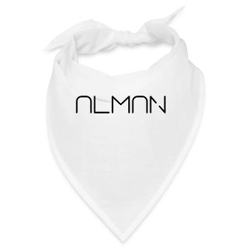 Alman Spruch Schrift - Bandana - Weiß - Vorne