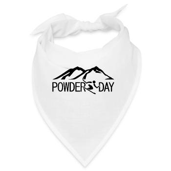 Powder Day, Skistreife - Bandana - Weiß - Vorne