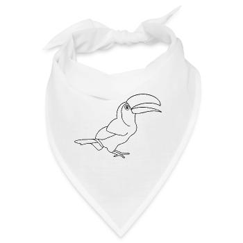 tukan toucan - Bandana - Weiß - Vorne