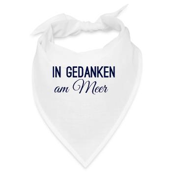In Gedanken am Meer - Bandana - Weiß - Vorne