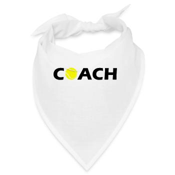 tennis coach - Bandana - Weiß - Vorne