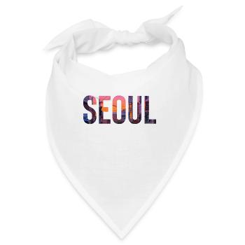 Reise Urlaub Seoul - Bandana - Weiß - Vorne
