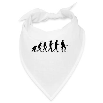 Evolution Jäger Jagd lustige Humor Geschenk - Bandana - Weiß - Vorne