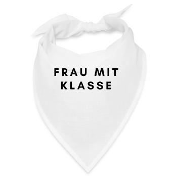Frau mit Klasse - Bandana - Weiß - Vorne