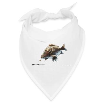 Chod Rig Karpfenfischerei-Design für Angler - Bandana - Weiß - Vorne
