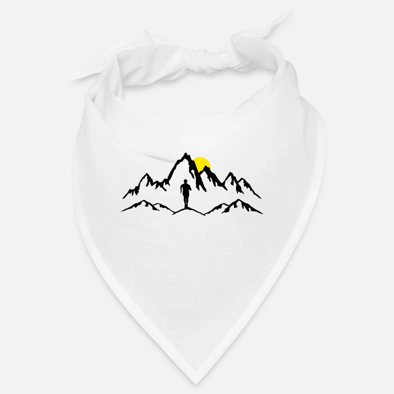 Mountain running, trail running, man Bandana