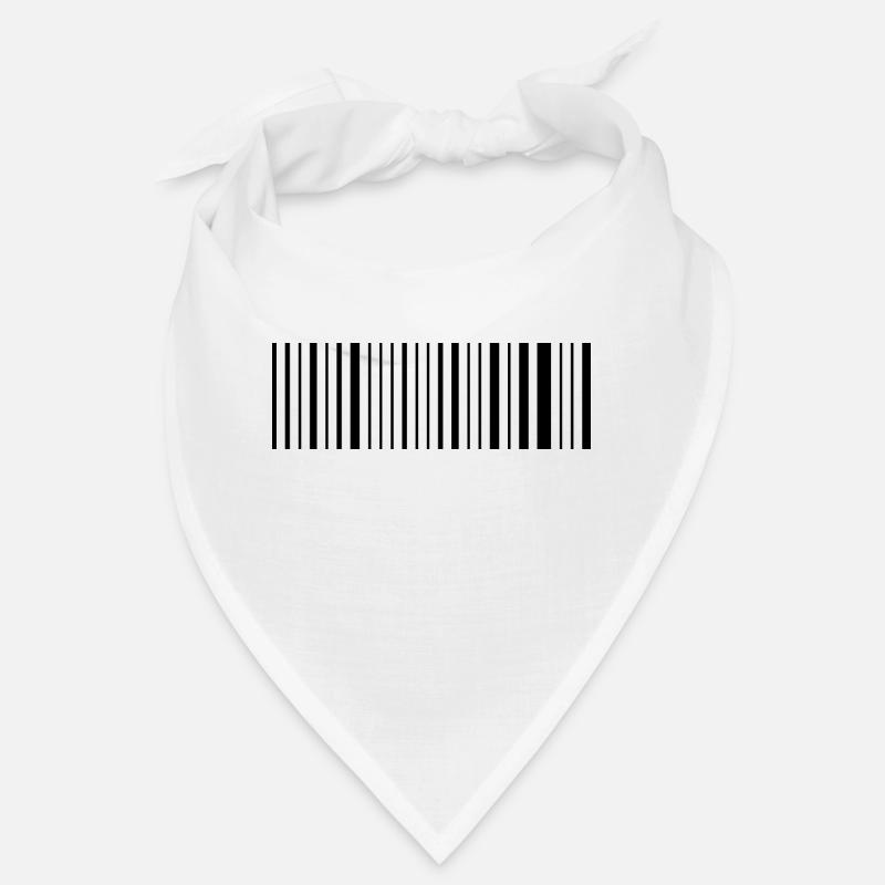 Barcode - Bandana - white