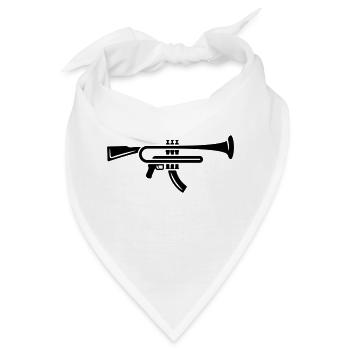 Trompeten Gewehr - Bandana - Weiß - Vorne