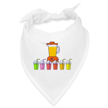 Mixer und Smoothie - Bandana - Weiß - Vorne