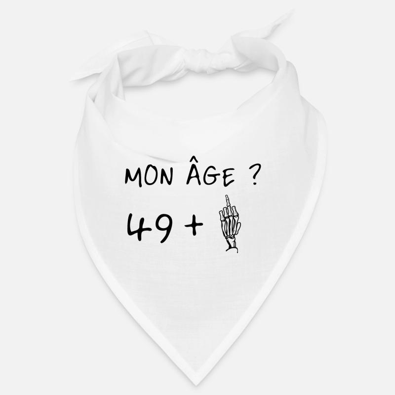 Mon âge 49 plus 1 Doigt D'Honneur Bandana