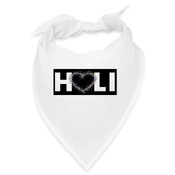 Auf zum nächsten Holi Festival mit diesem Design! - Bandana - Weiß - Vorne