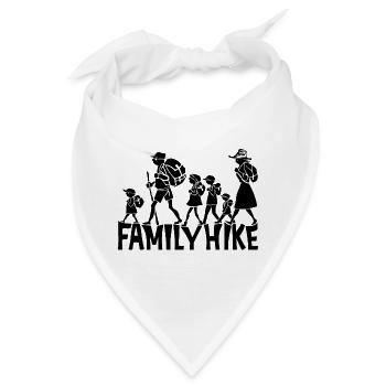Family Hike Design für Familienteams und mehr... - Bandana - Weiß - Vorne