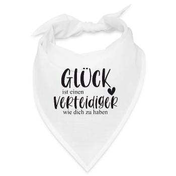 Verteidiger Fußball Sport Fußballspieler Geschenk - Bandana - Weiß - Vorne