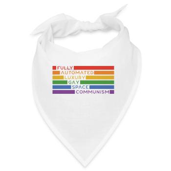 Fully Automated Luxury Gay Space Communism Lesbian - Bandana - Weiß - Vorne