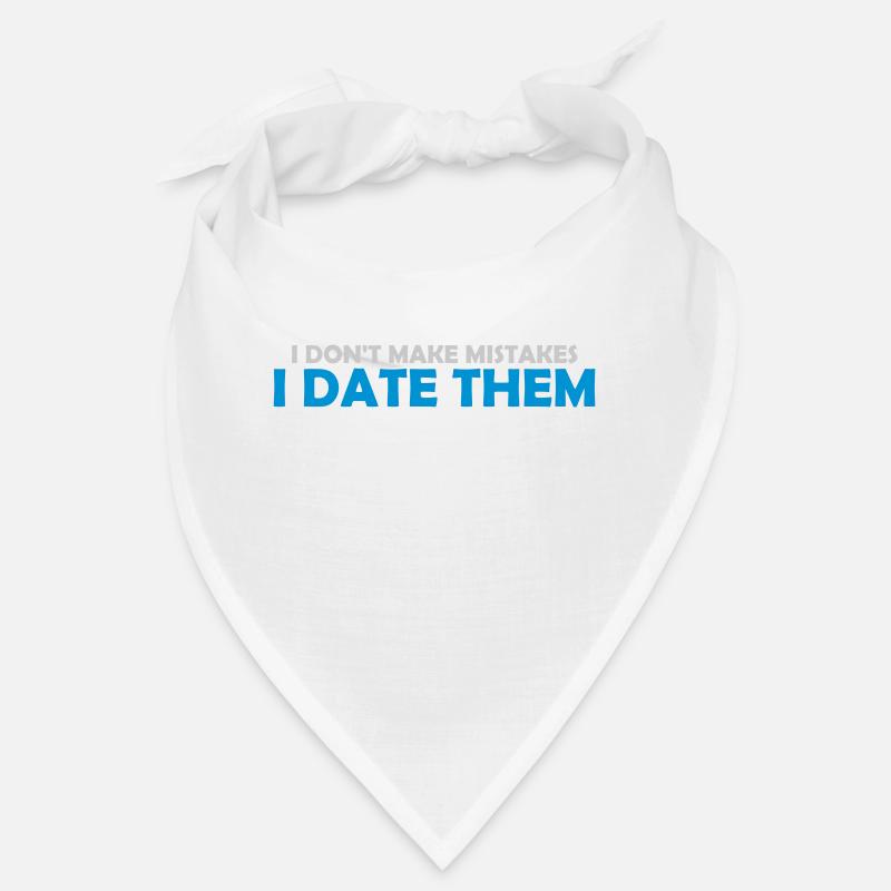 Date Mistakes Quote Logo Bandana