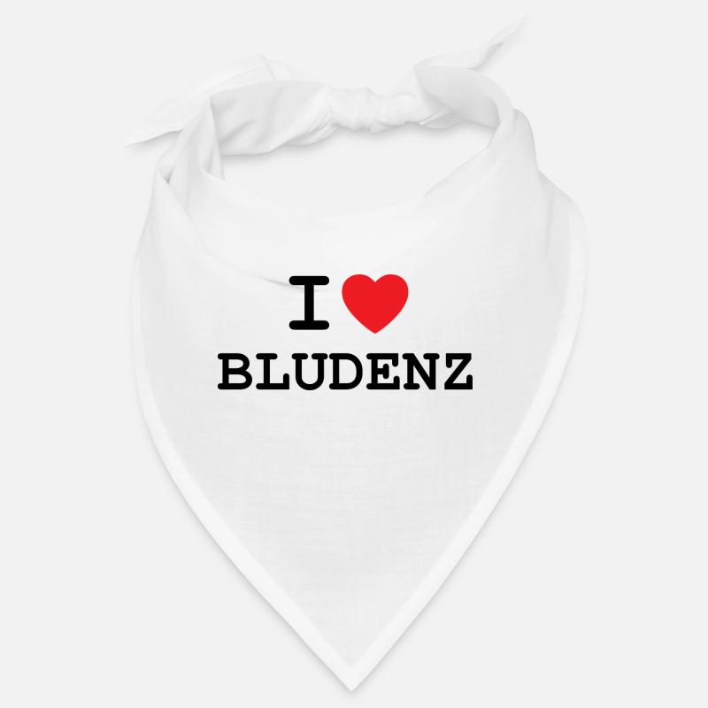 I love Bludenz - Ich liebe Bludenz Shirt - Bandana - Weiß