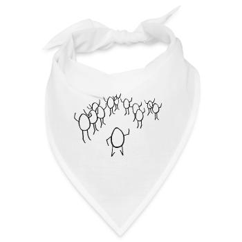 Begeisternd Menschen begleiten - Bandana - Weiß - Vorne