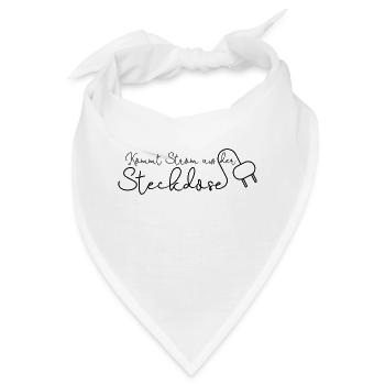 Kommt Strom aus der Steckdose - Bandana - Weiß - Vorne