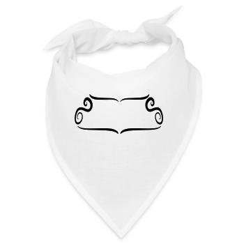 Ornament Rahmen dekoratives künstlerisches - Bandana - Weiß - Vorne