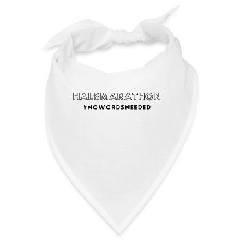 Halbmarathon nowordsneeded - Bandana - Weiß - Vorne