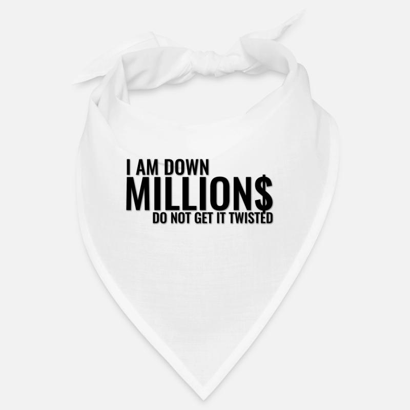 I Am Down Millions - Black Bandana
