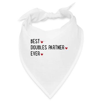 Doppel Partner - Bandana - Weiß - Vorne