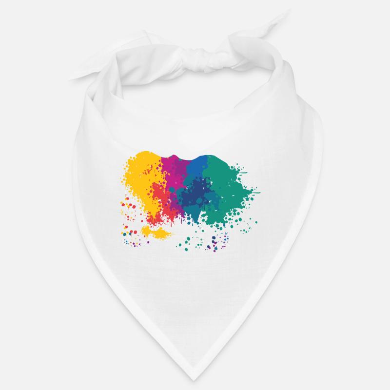 Splashes of Paint Blobs Paint Splashes Painter Gift Bandana