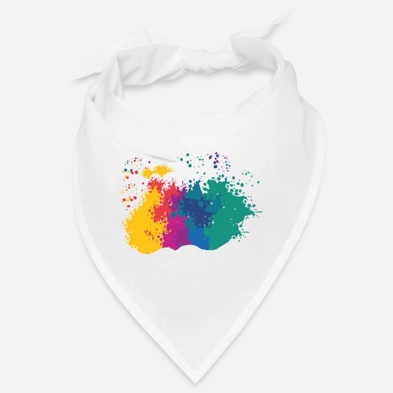 Splashes of Paint Blobs Paint Splashes Painter Gift Bandana